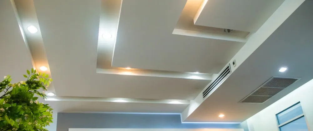 Pose de plafond suspendu